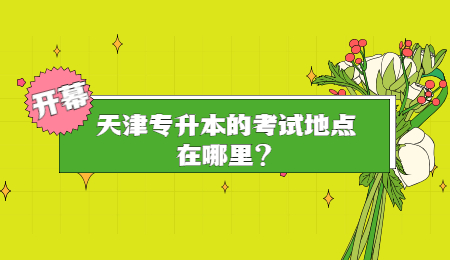天津专升本的考试地点在哪里?