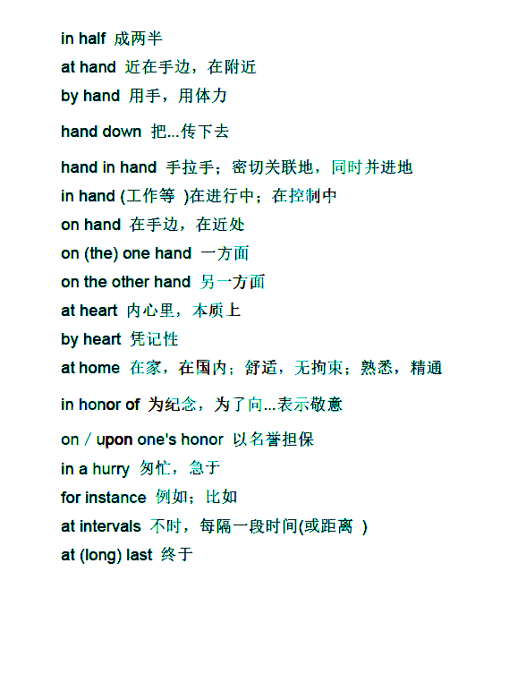 天津专升本英语高频词汇复习