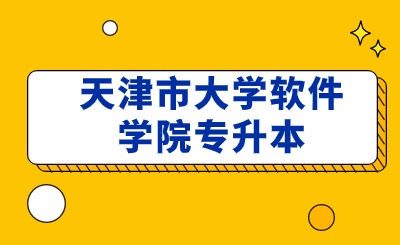 天津市大学软件学院专升本